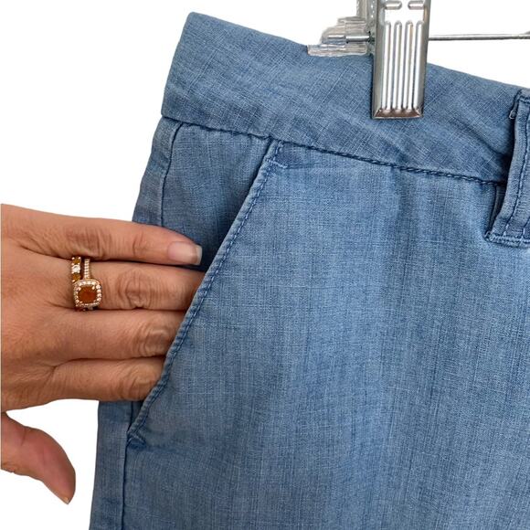 Magellan Outdoors Chambray Happy Camper Shorts Sz 14 - Picture 4 of 8